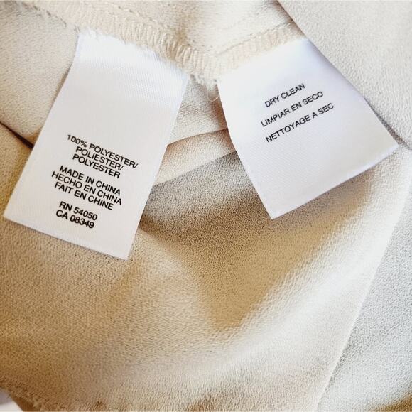 RACHEL RACHEL ROY PEPLUM CREAM TIE BLOUSE SIZE MED - Picture 8 of 8